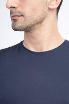 Lacivert Bisiklet Yaka Regular Fit T-shirt