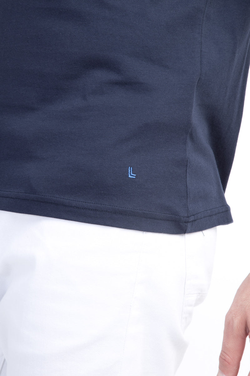 Lacivert Bisiklet Yaka Regular Fit T-shirt
