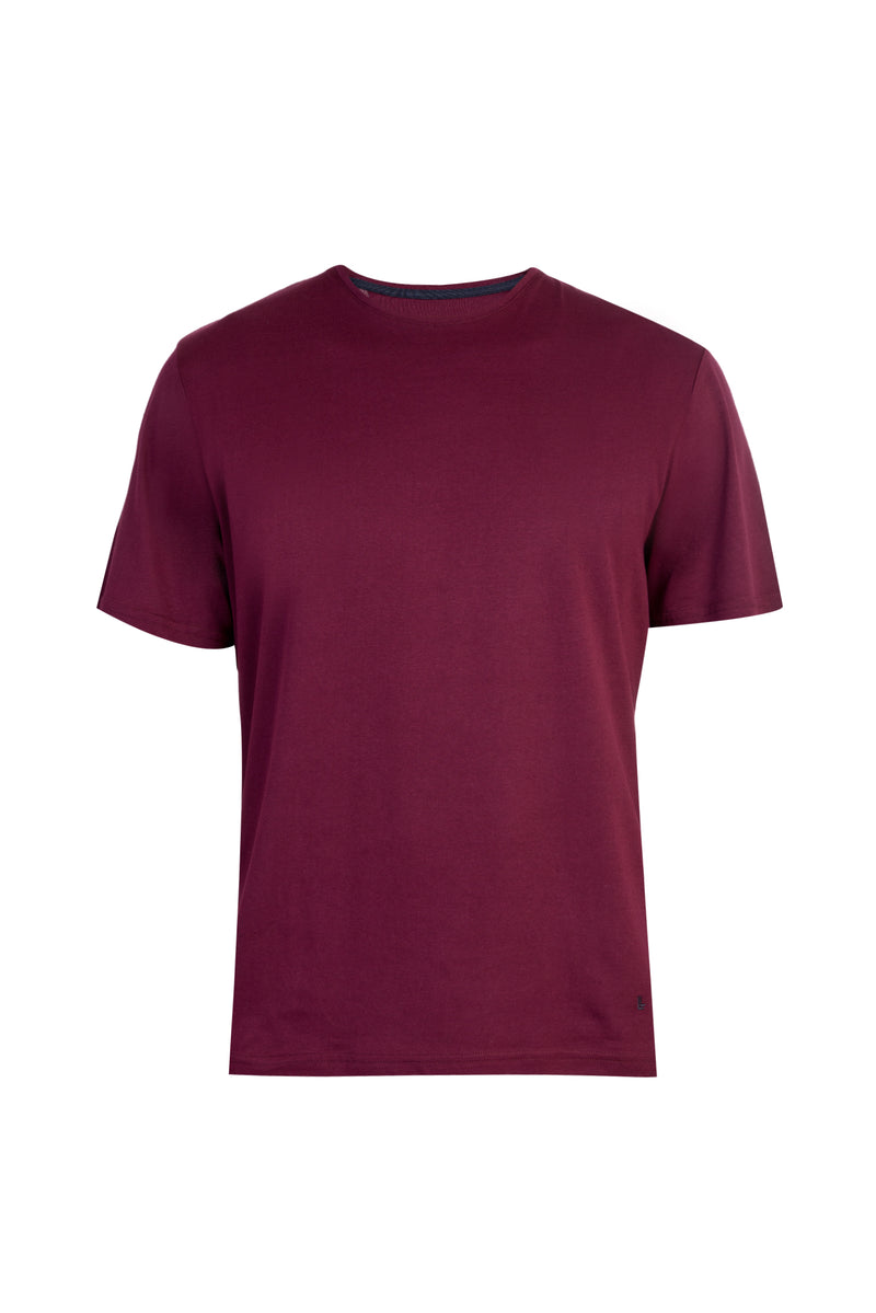 Bordo Bisiklet Yaka Regular Fit T-shirt
