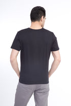 Siyah V Yaka Regular Fit T-shirt