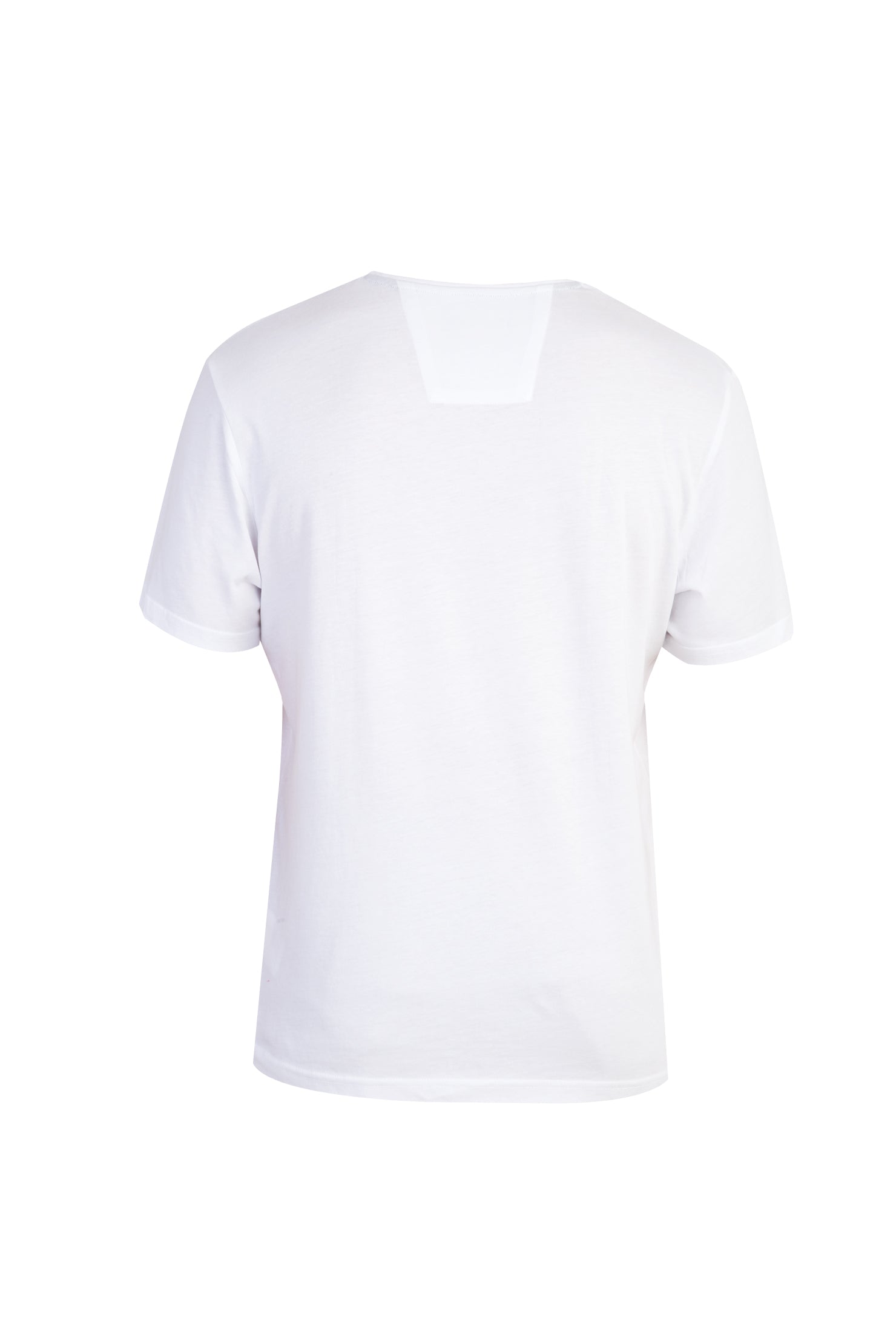 Beyaz V Yaka Regular Fit T-shirt