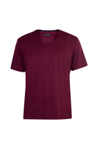 Bordo V Yaka Regular Fit T-shirt