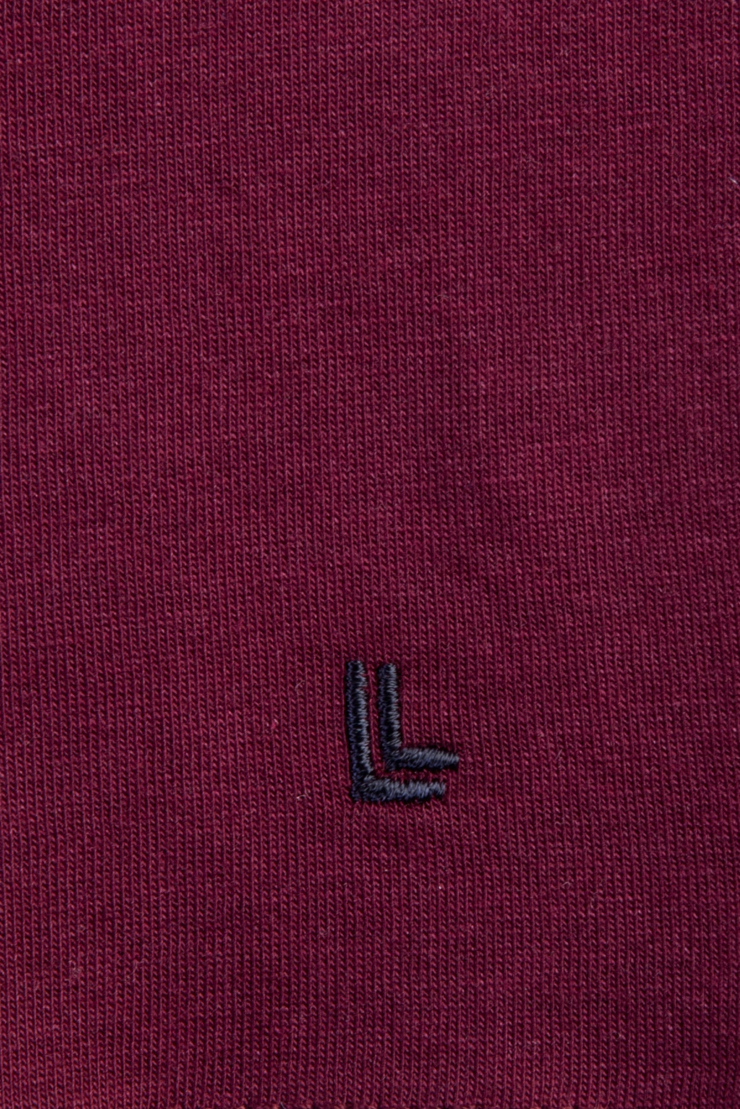Bordo V Yaka Regular Fit T-shirt