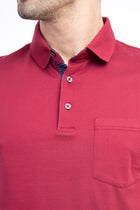 Bordo Regular Fit Süprem Polo Yaka Pamuk T-shirt-Abdullah Ki??l?