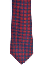 Bordo İtalyan Desenli Kravat