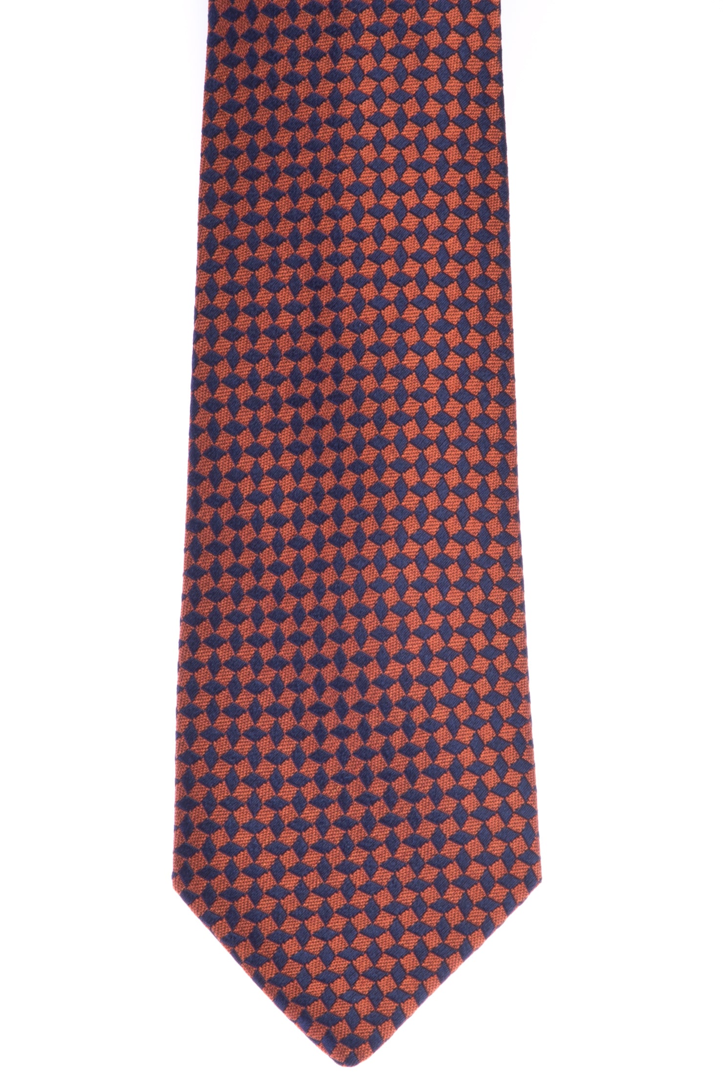 Kiremit İtalyan Desenli Kravat