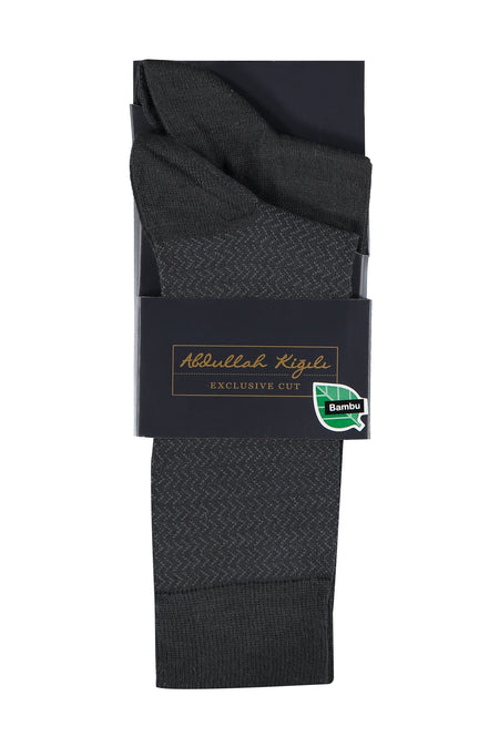 Antrasit 2'li Bambu Çorap Seti