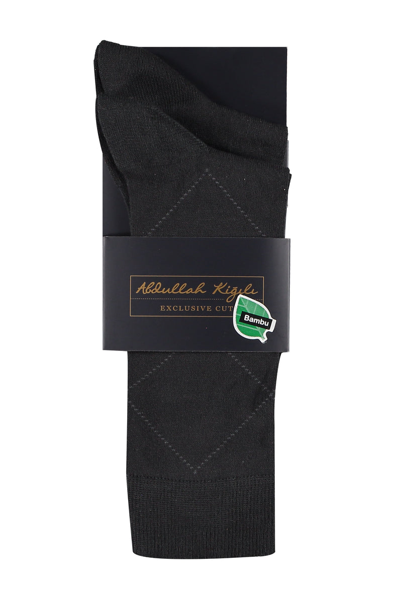 Antrasit 2'li Bambu Çorap Seti