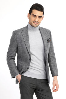 Orta Füme 4 Drop Relaxed Fit Rahat Kesim Ceket-Abdullah Ki??l?