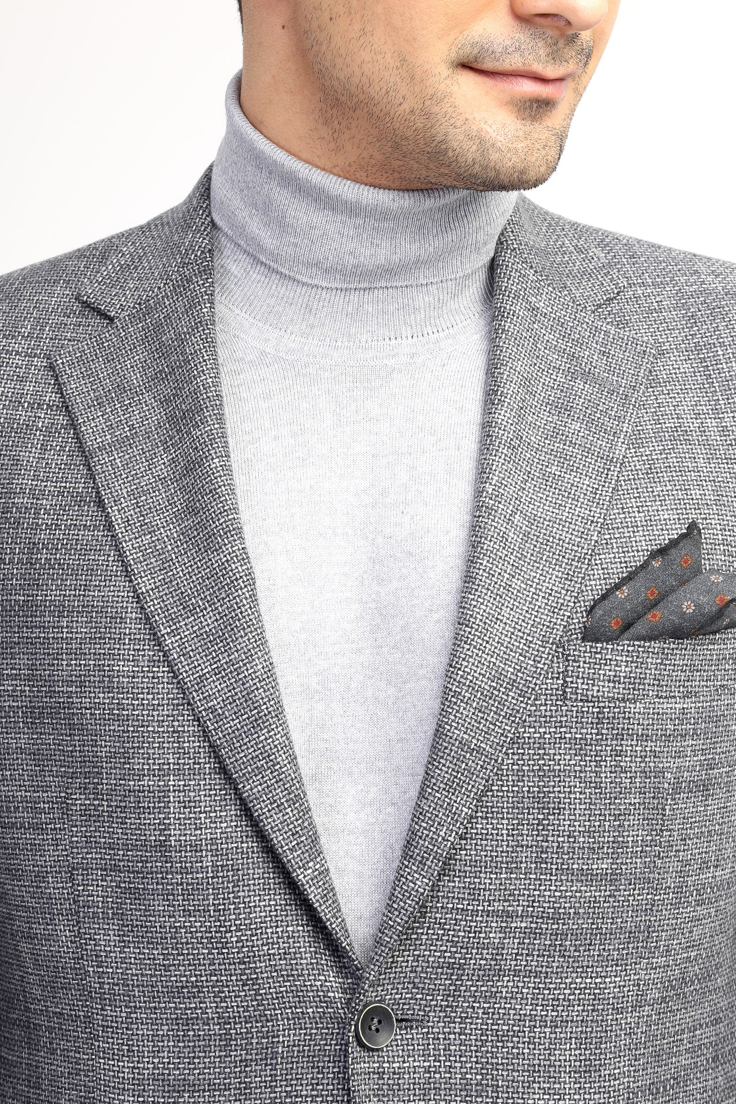 Orta Füme 4 Drop Relaxed Fit Rahat Kesim Ceket-Abdullah Ki??l?