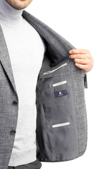 Orta Füme 4 Drop Relaxed Fit Rahat Kesim Ceket-Abdullah Ki??l?