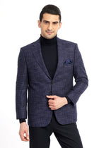 Lacivert 4 Drop Relaxed Fit Rahat Kesim Ceket-Abdullah Ki??l?