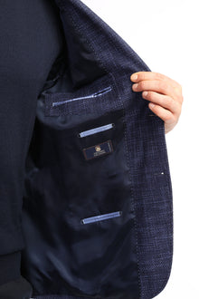 Lacivert 4 Drop Relaxed Fit Rahat Kesim Ceket-Abdullah Ki??l?