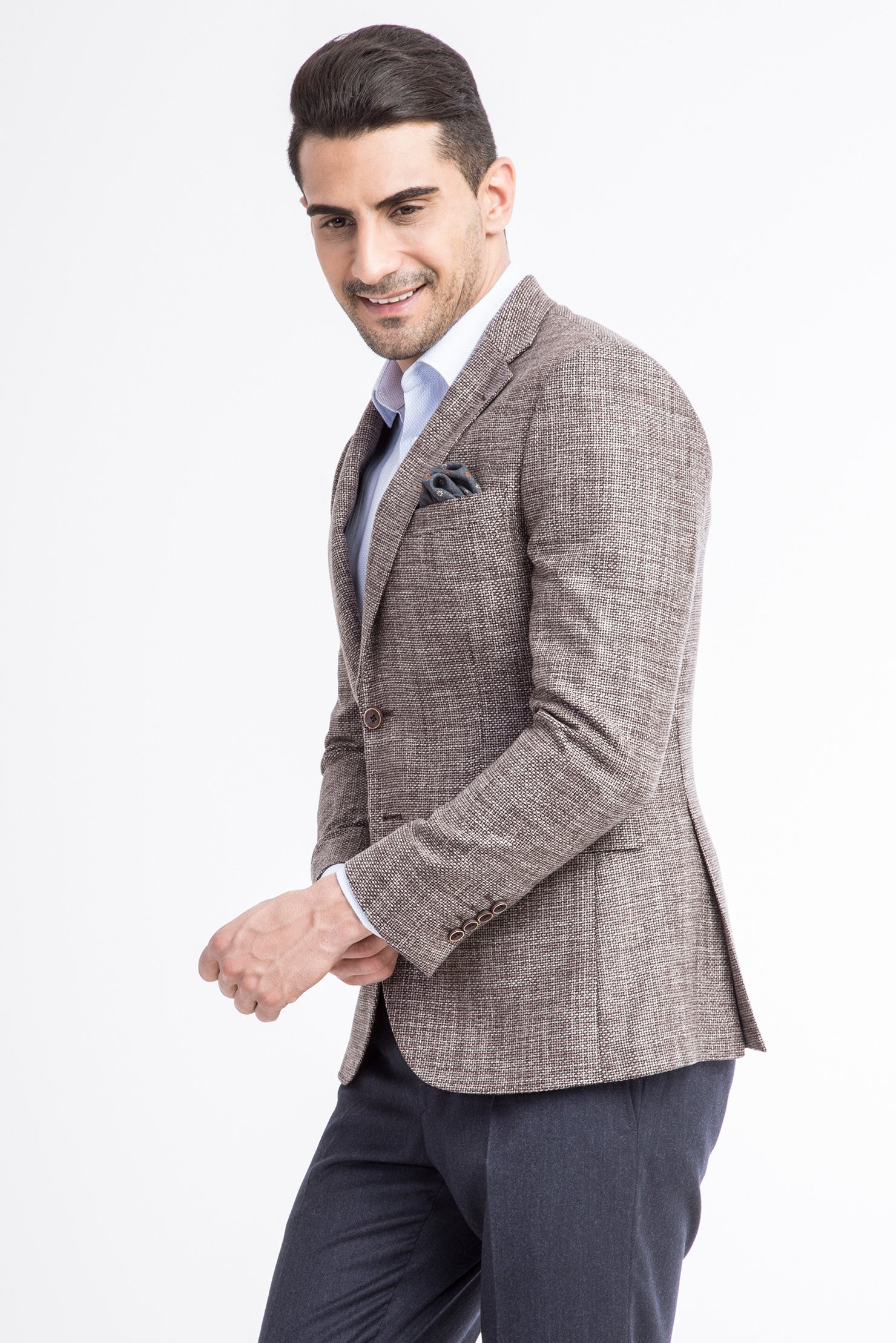 Toprak 7 Drop Slim Fit Dar Kesim Ceket-Abdullah Ki??l?