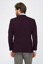 Bordo Spor Yün Ceket