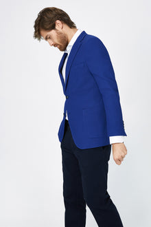 Koyu Mavi Spor Yün Ceket