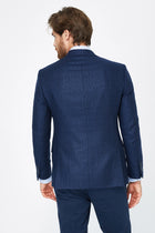Lacivert 7 Drop Slim Fit Dar Kesim ?talyan Ka?mir Ceket-Abdullah Ki??l?