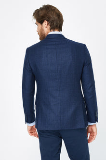 Lacivert 7 Drop Slim Fit Dar Kesim ?talyan Ka?mir Ceket-Abdullah Ki??l?