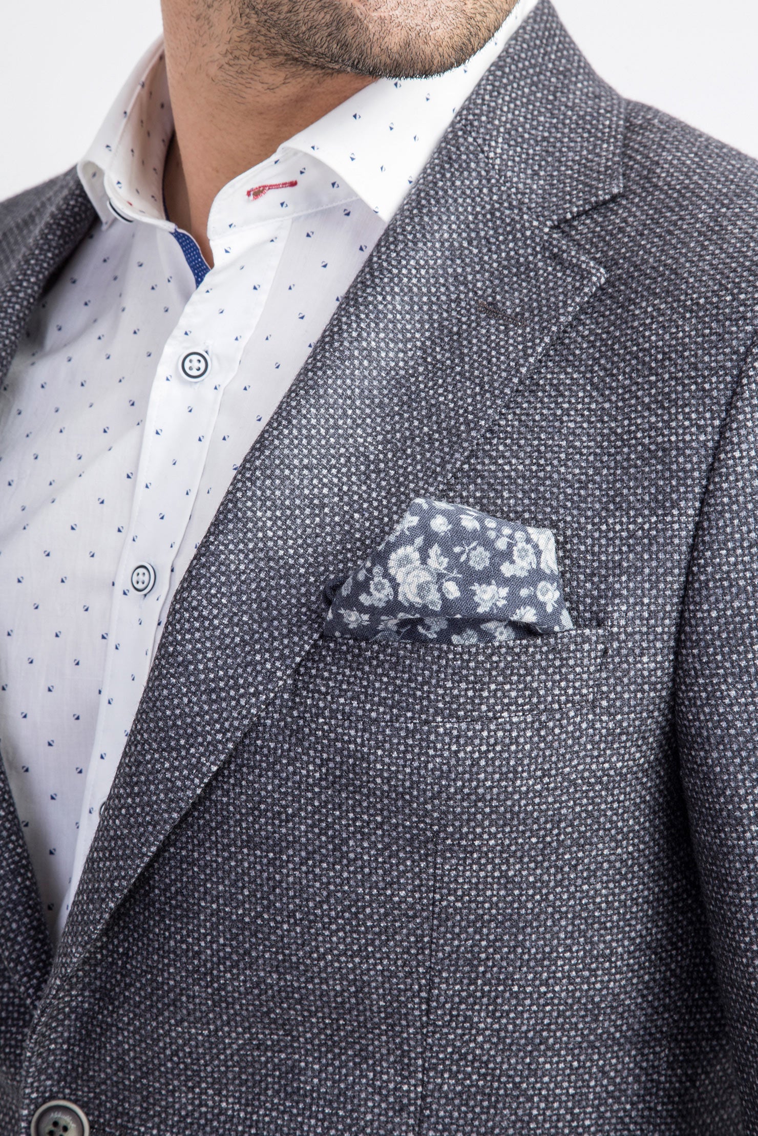 Orta Füme Regular Fit İtalyan Kaşmir Ceket