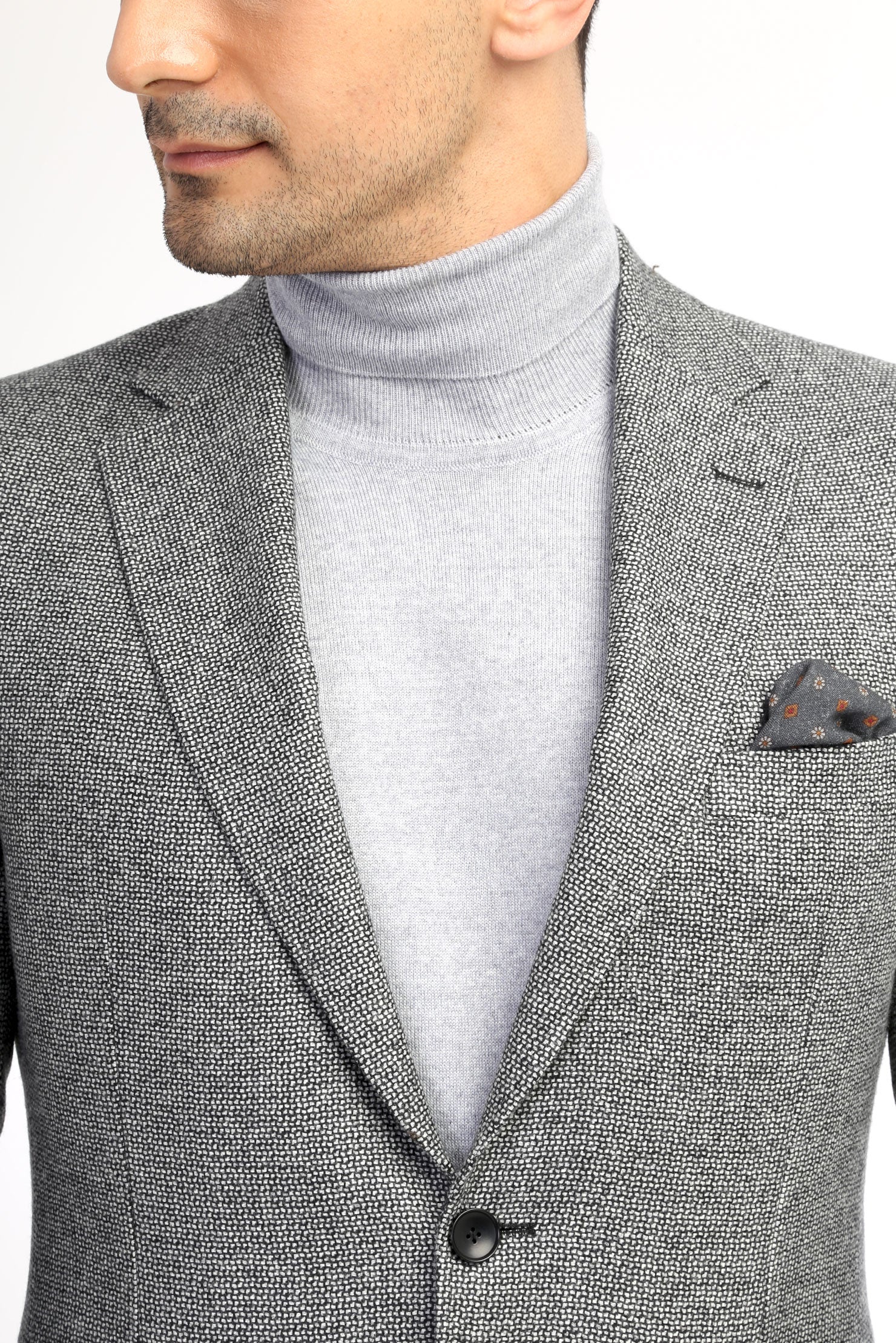 Orta Füme İtalyan Kaşmir Ceket