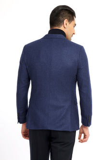 Koyu Mavi Regular Fit İtalyan Kaşmir Ceket