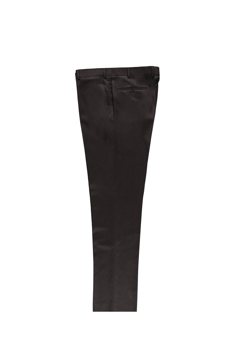 Kahve İtalyan Yün Flanel Kumaş Pantolon