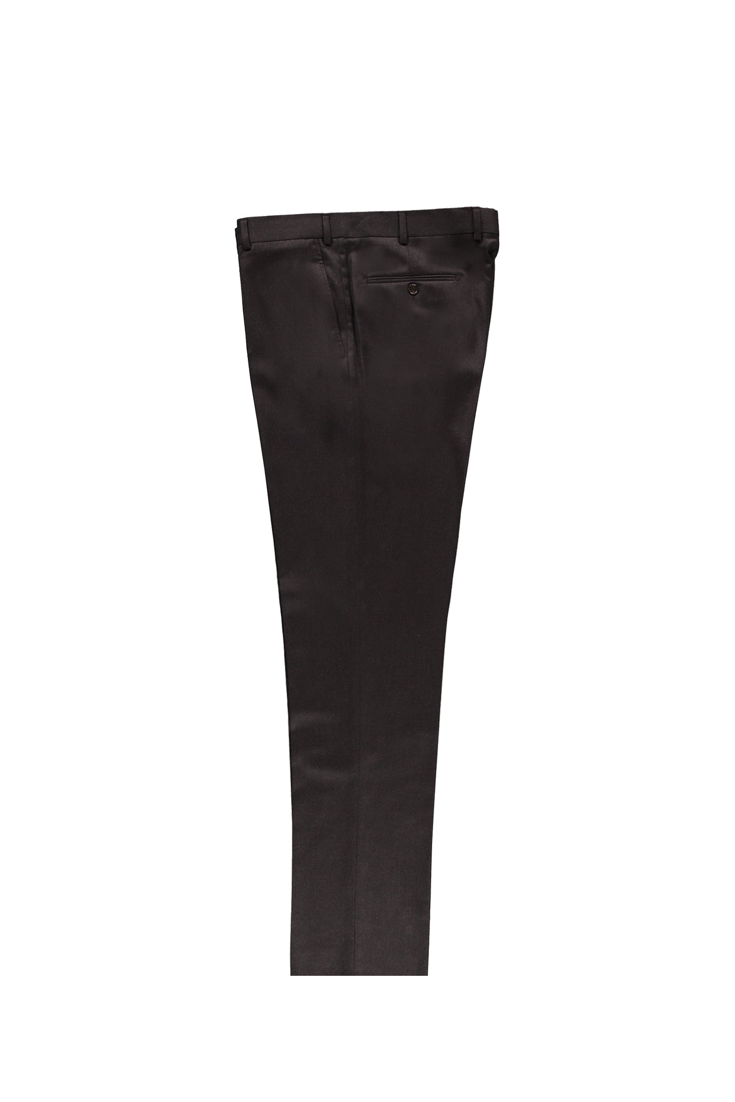 Kahve 	İtalyan Yün Flanel Kumaş Pantolon