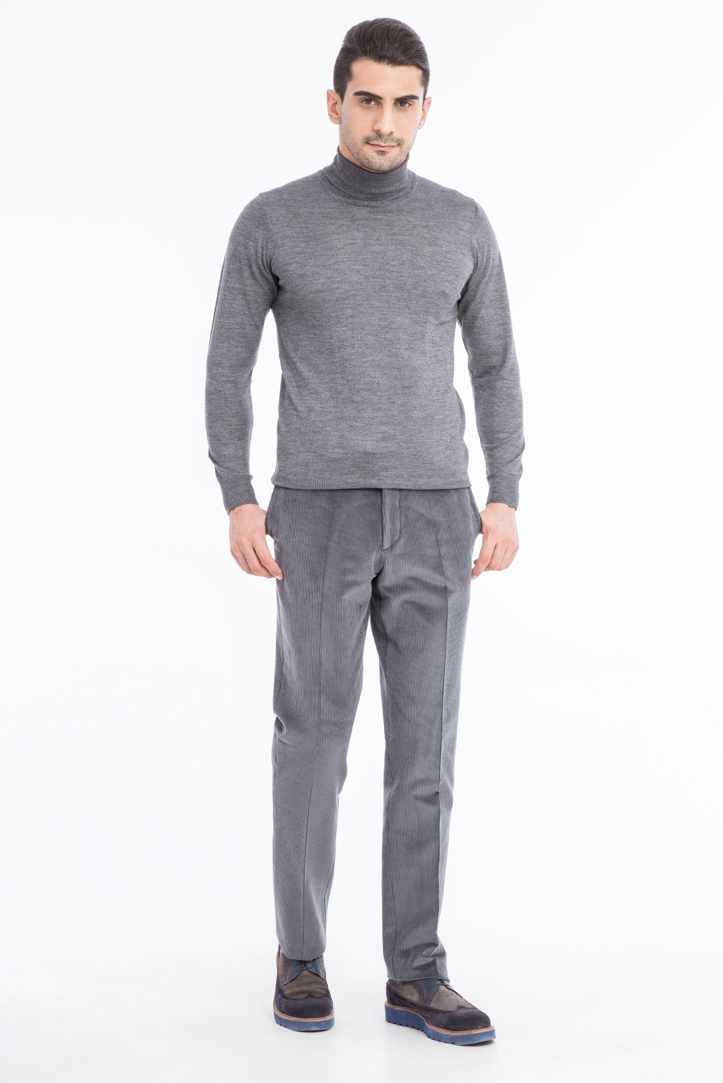 Orta Füme İNT.VELCOREX KADİFE PNT. Likralı