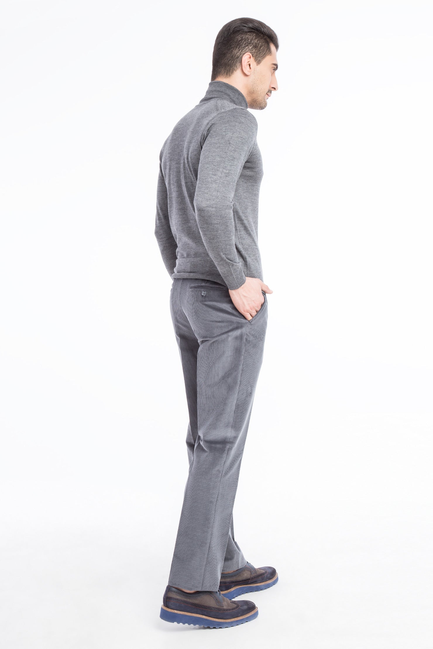 Orta Füme İNT.VELCOREX KADİFE PNT. Likralı