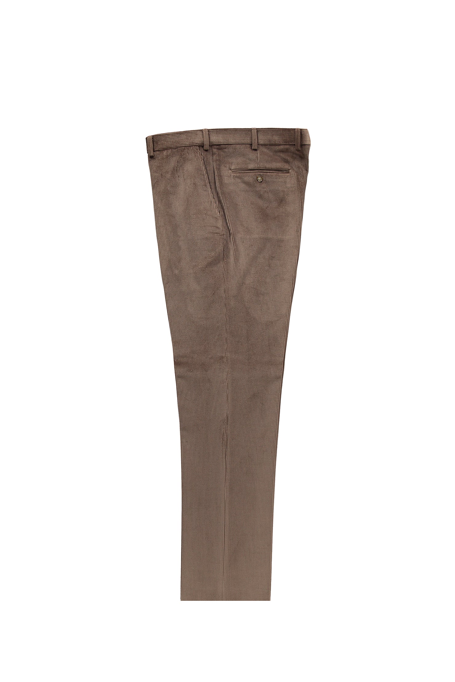 Açık Kahve - Camel Regular Fit Likralı Kadife Pantolon