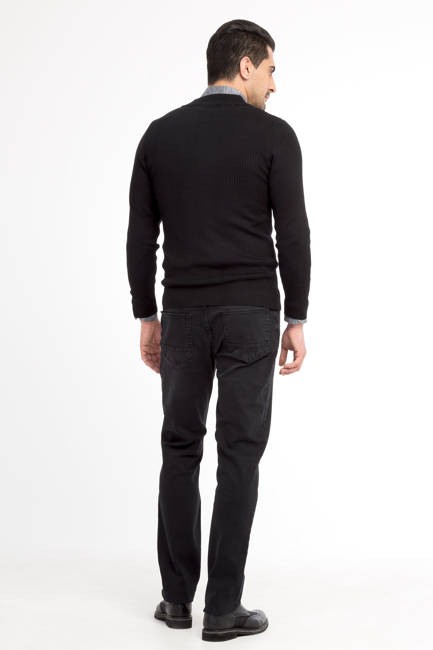 Füme Gri Denim Pantolon