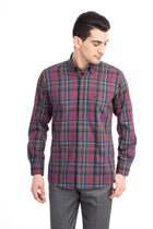 Bordo Ak Kz Ekose Tas Spor Göm