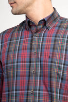 Bordo Ak Kz Ekose Tas Spor Göm