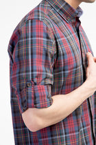 Bordo Ak Kz Ekose Tas Spor Göm