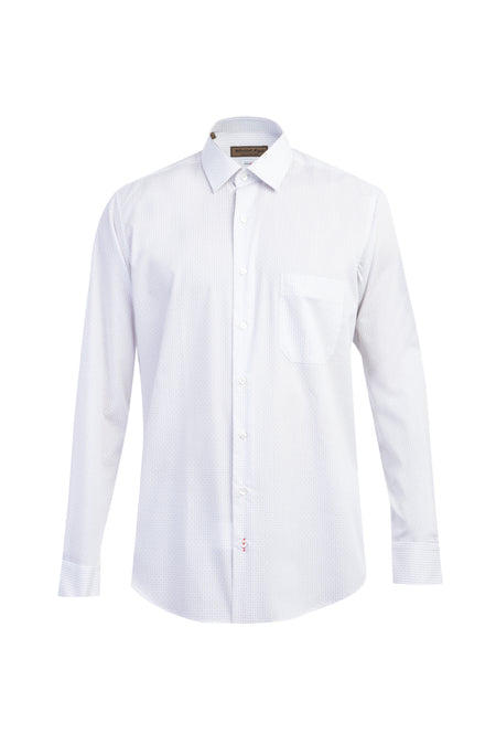 Bej İtalyan Uzun Kol Regular Fit Kareli Kolay Ütülenir Pamuk Gömlek