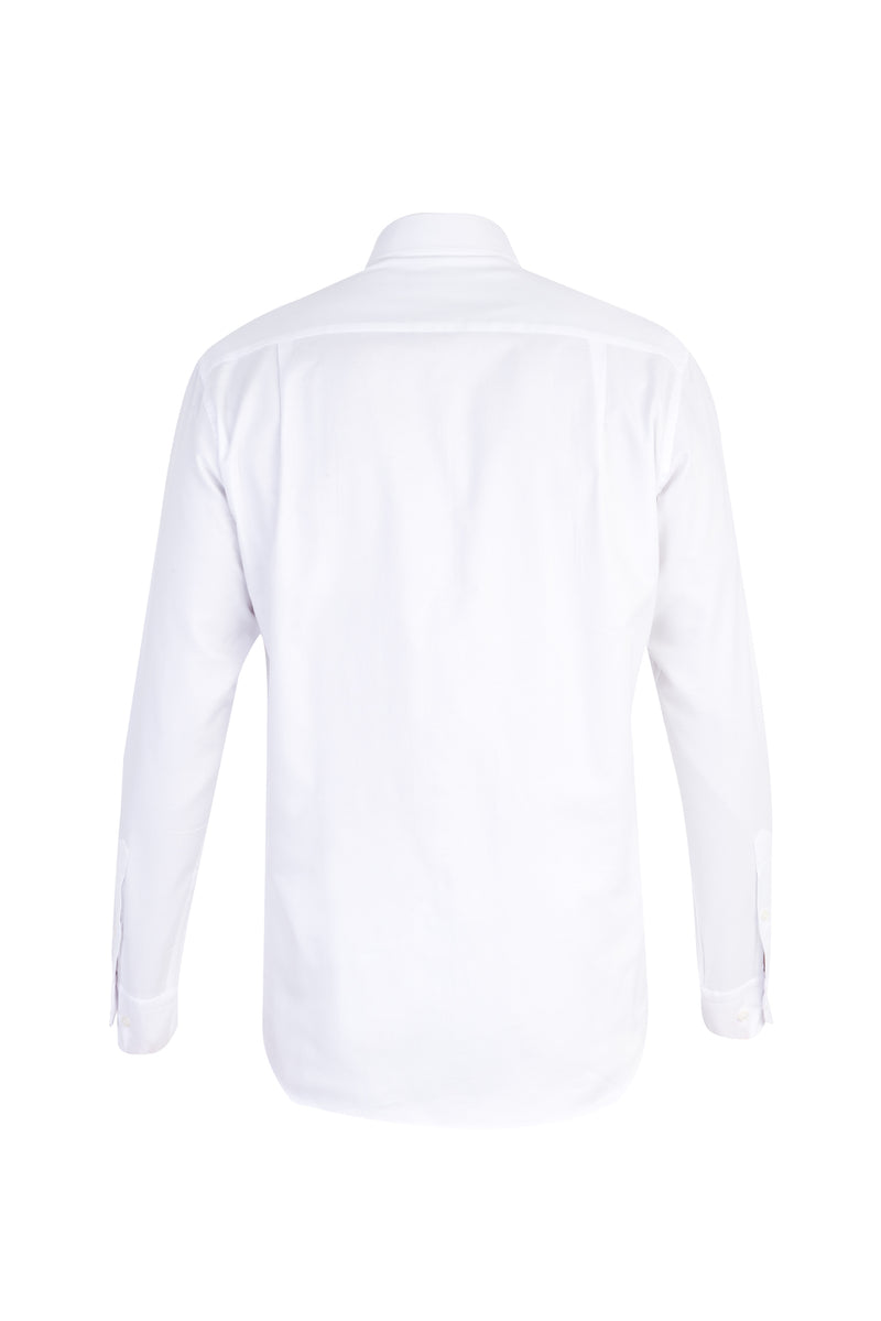 Beyaz Uzun Kol Regular Fit Oxford Pamuk Gömlek