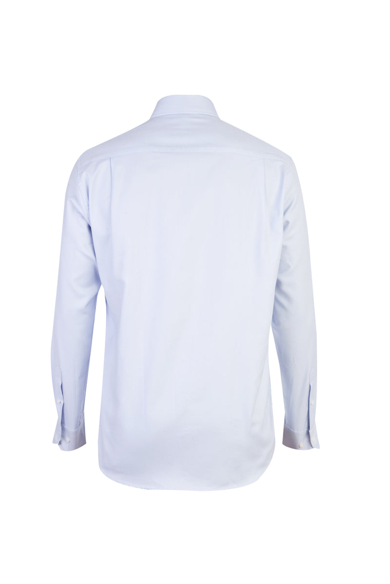 Açık Mavi Uzun Kol Regular Fit Oxford Pamuk Gömlek