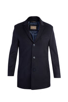Lacivert Slim Fit Dar Kesim Ka?mir Kaban-Abdullah Ki??l?