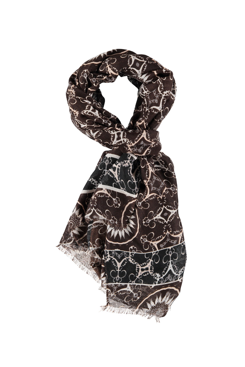 Açık Yeşil Desenli Atkı