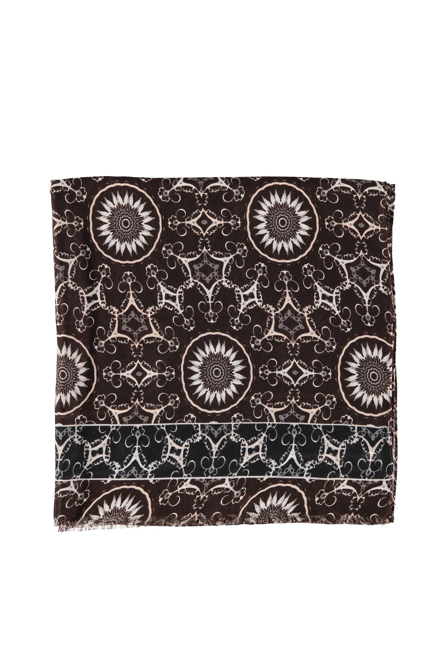 Açık Yeşil Desenli Atkı