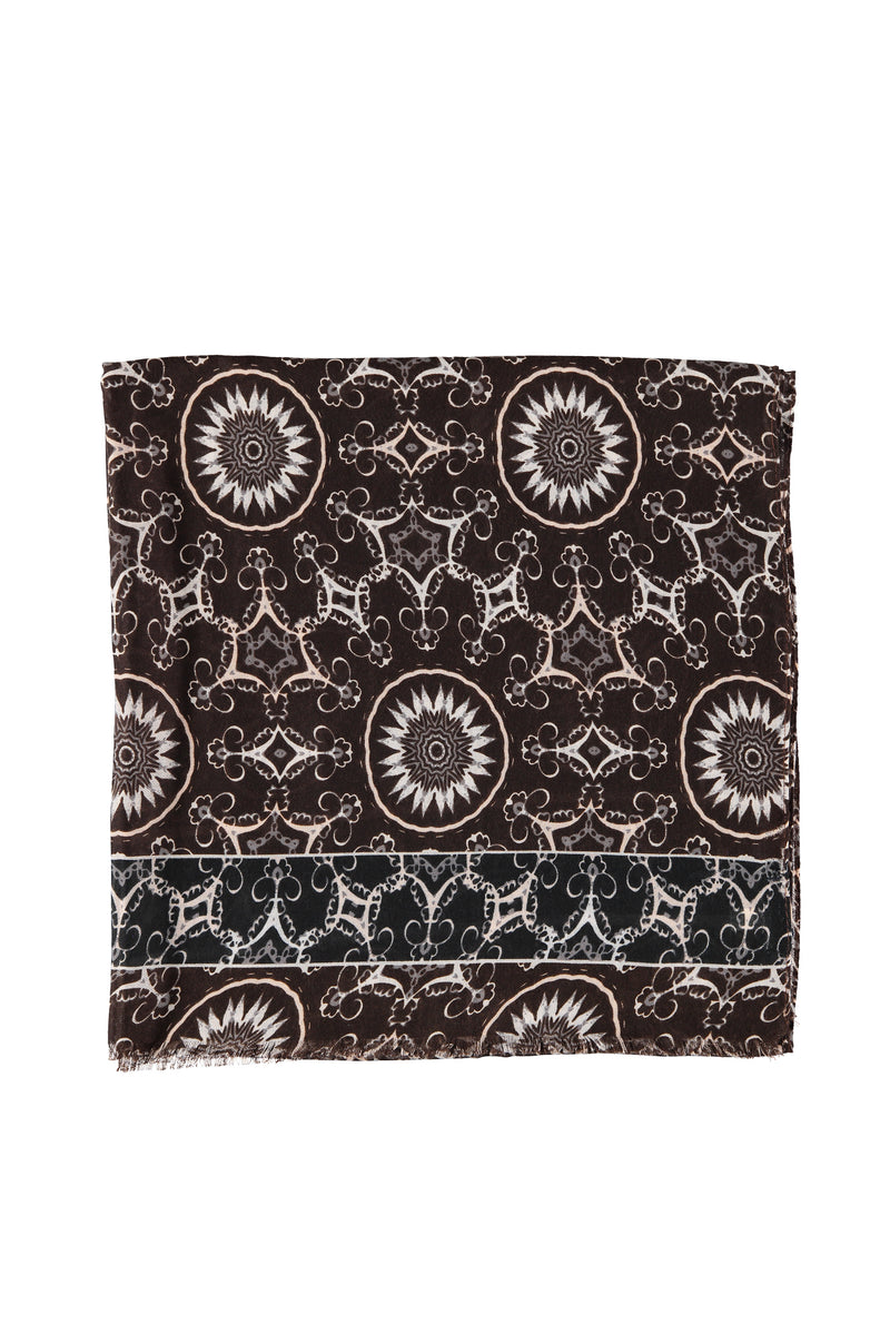 Açık Yeşil Desenli Atkı