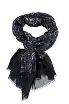 Lacivert Desenli Atkı