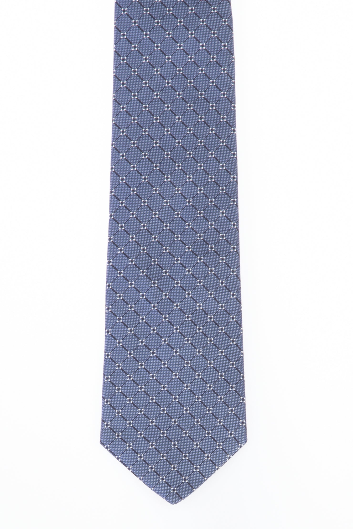 Mavi İtalyan Desenli Kravat