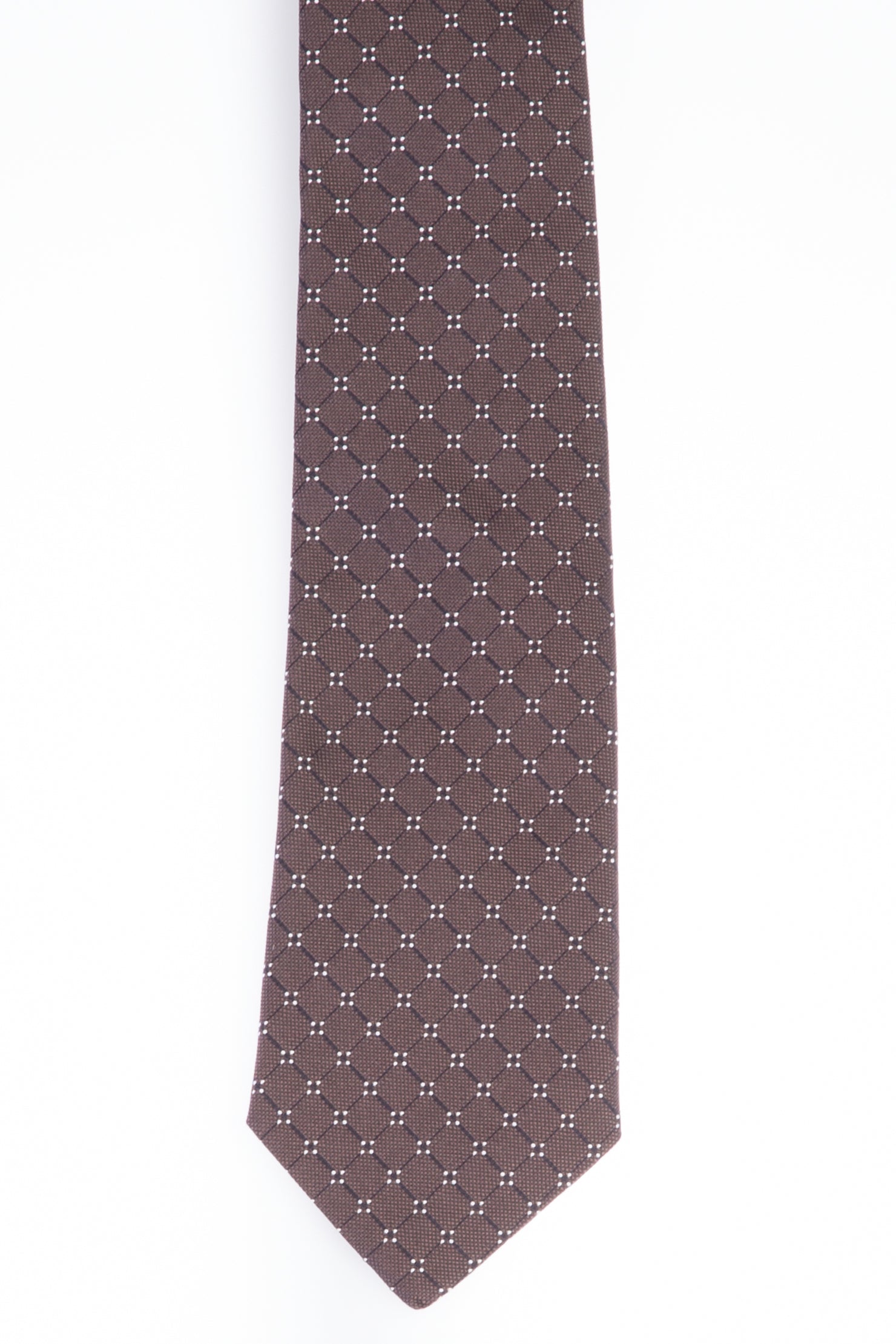 Haki İtalyan Desenli Kravat