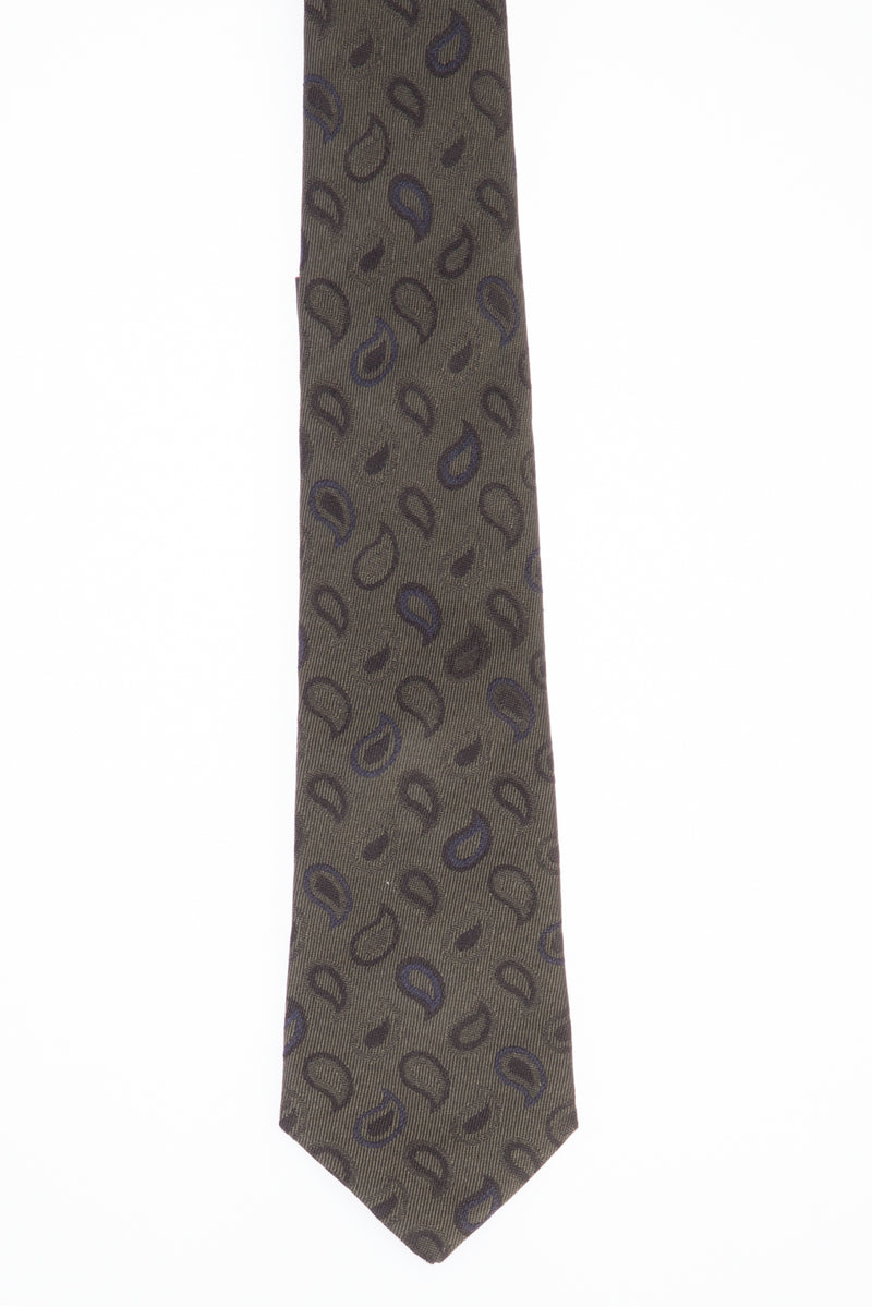 Açık Yeşil İtalyan Desenli Kravat