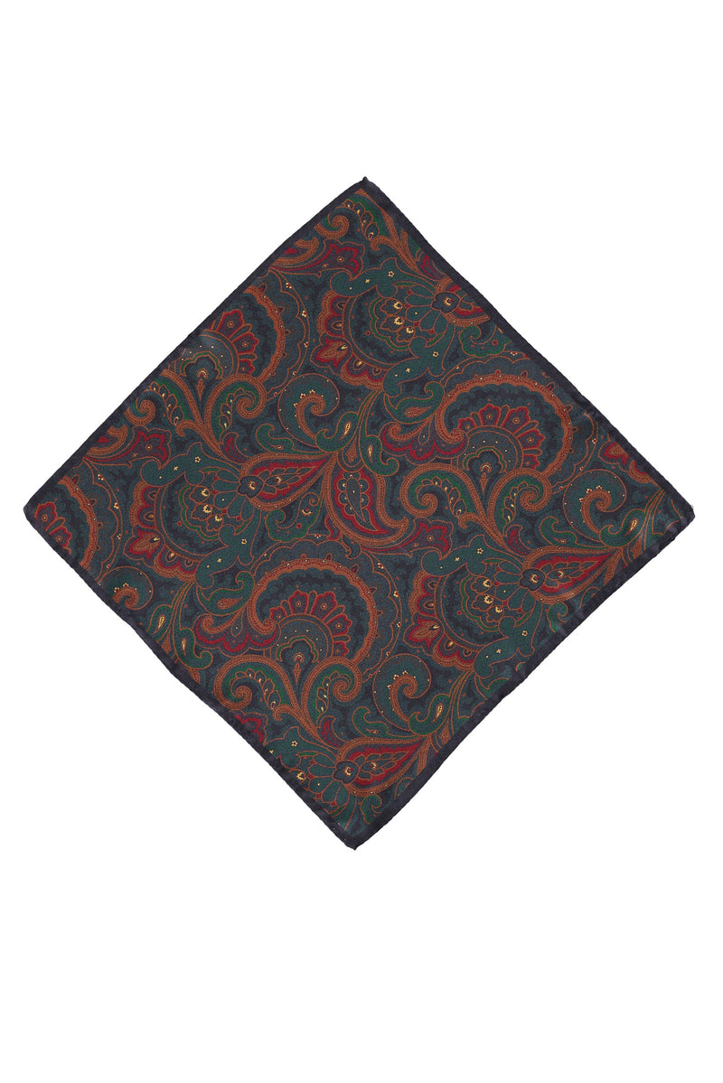 Koyu Mavi İtalyan Mendil