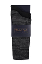 Siyah 2'li Çizgili Çorap Seti