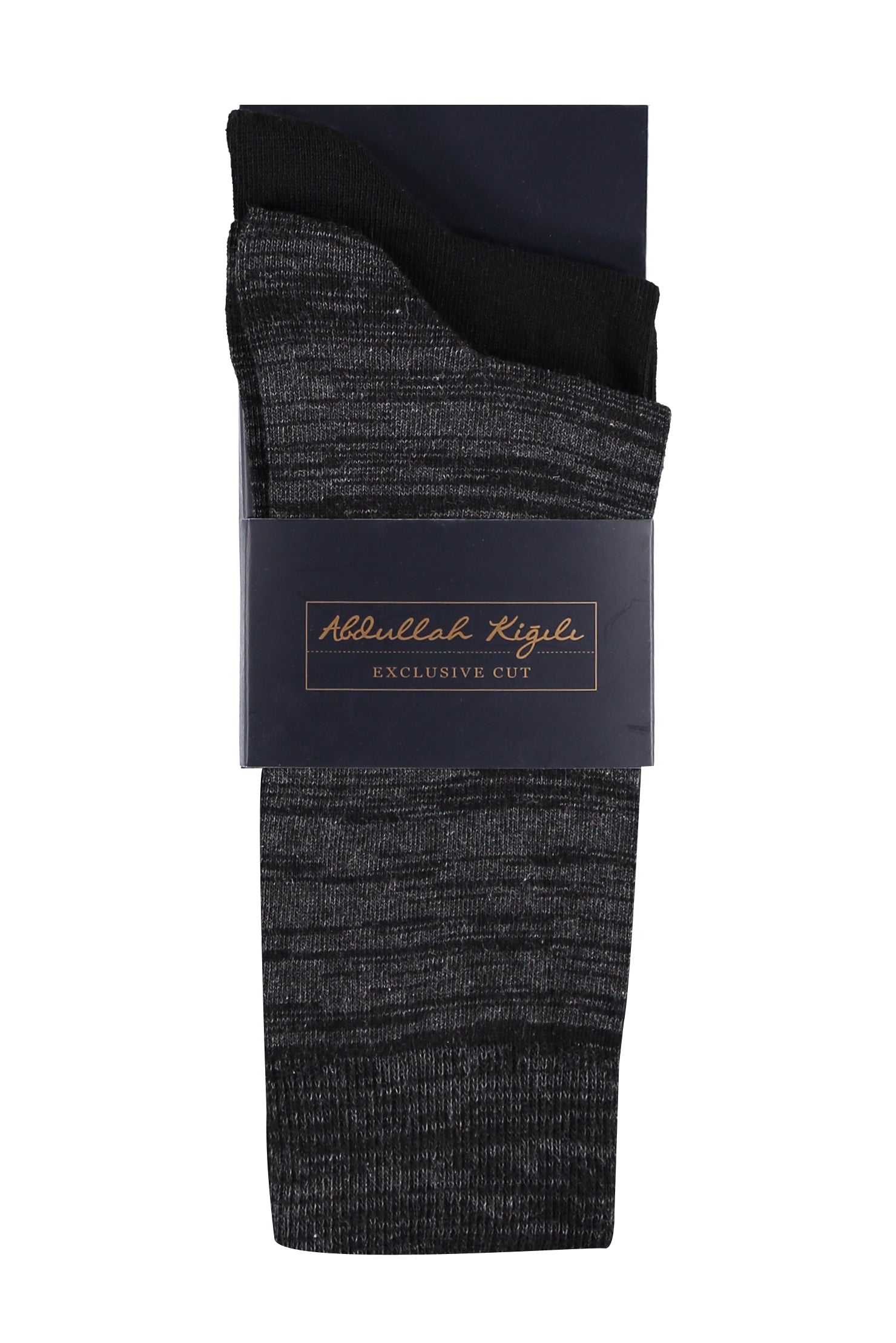 Siyah 2'li Çizgili Çorap Seti