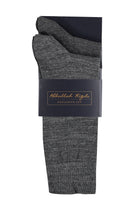 Antrasit 2'li Desenli Çorap Seti