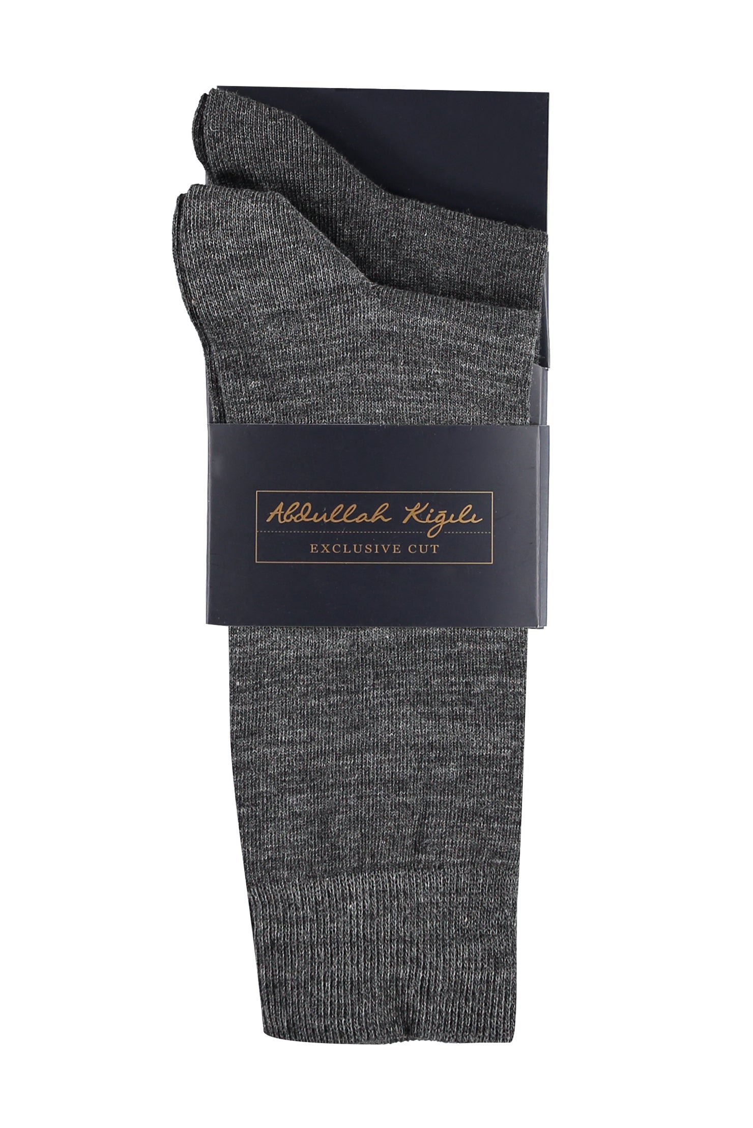 Antrasit 2'li Desenli Çorap Seti